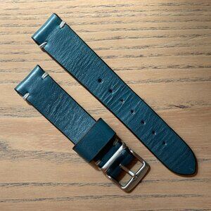 LIKE NEW 20mm Worn & Wound Premium Watch Strap - Blue (Orig. $99)